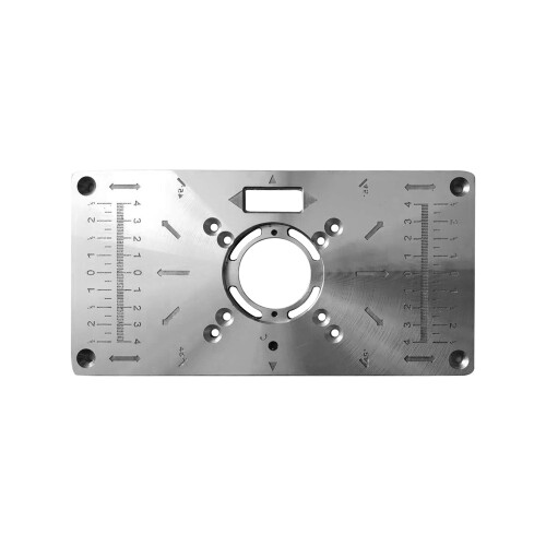 Router-Einlageplatte Aluminium 4 Ringe Holzbearbeitung