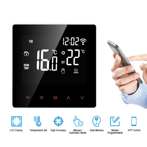 Wi-Fi Smart Thermostat LCD Touch 16A, 7-Tage-Programm 1