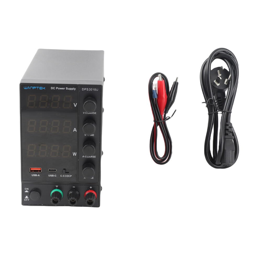 Wanptek Dps3010u 30V 10A 300W Dc Power Supply 4-Digit Display 610830925932