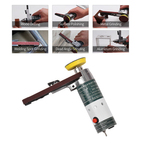 Mini-Elektroschleifmaschine Handgriff mit Schleifbändern 2