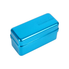 72-fach Aluminium-Sterilisierkasten Dental blau