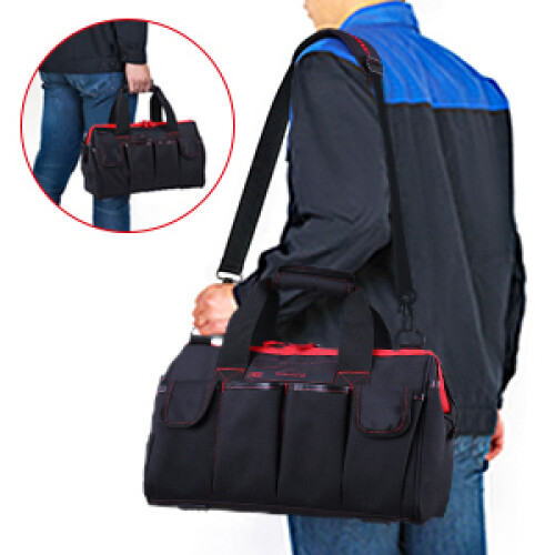 METERK 16-inch Tool Bag 7 Pockets Electrical Kit Adjustable Strap 1