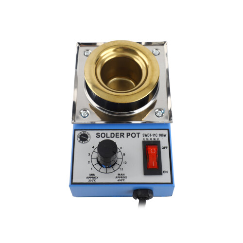 300W Lötkessel 100mm 1200g Edelstahl 1