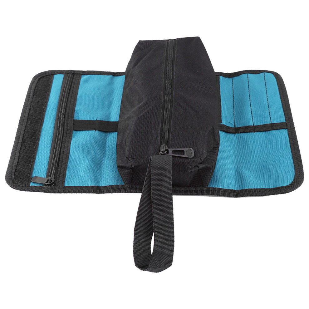 Foldable Electricians Tool Storage Roll Bag Organizer 610830956028