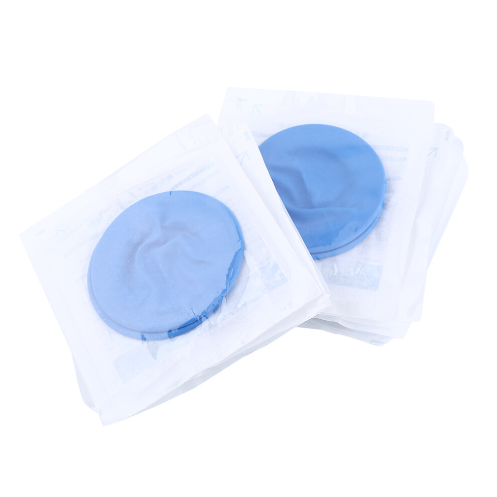 Blue 10Pcs Dental Dam Disposable Sterile Rubber Cheek Retractor