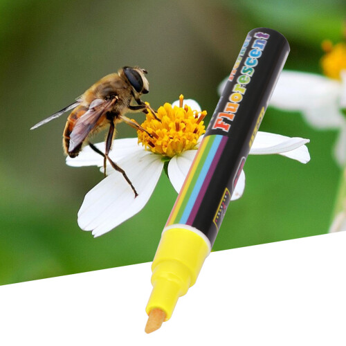 Plastic Bee Queen Marker Pen 8 Colors Yellow 1