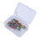 100x Nylon-Polierbürsten Dental-Mixfarben flach 4