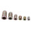 50x M4-M10 Zinc Alloy Hex Insert Nuts Assortment 4