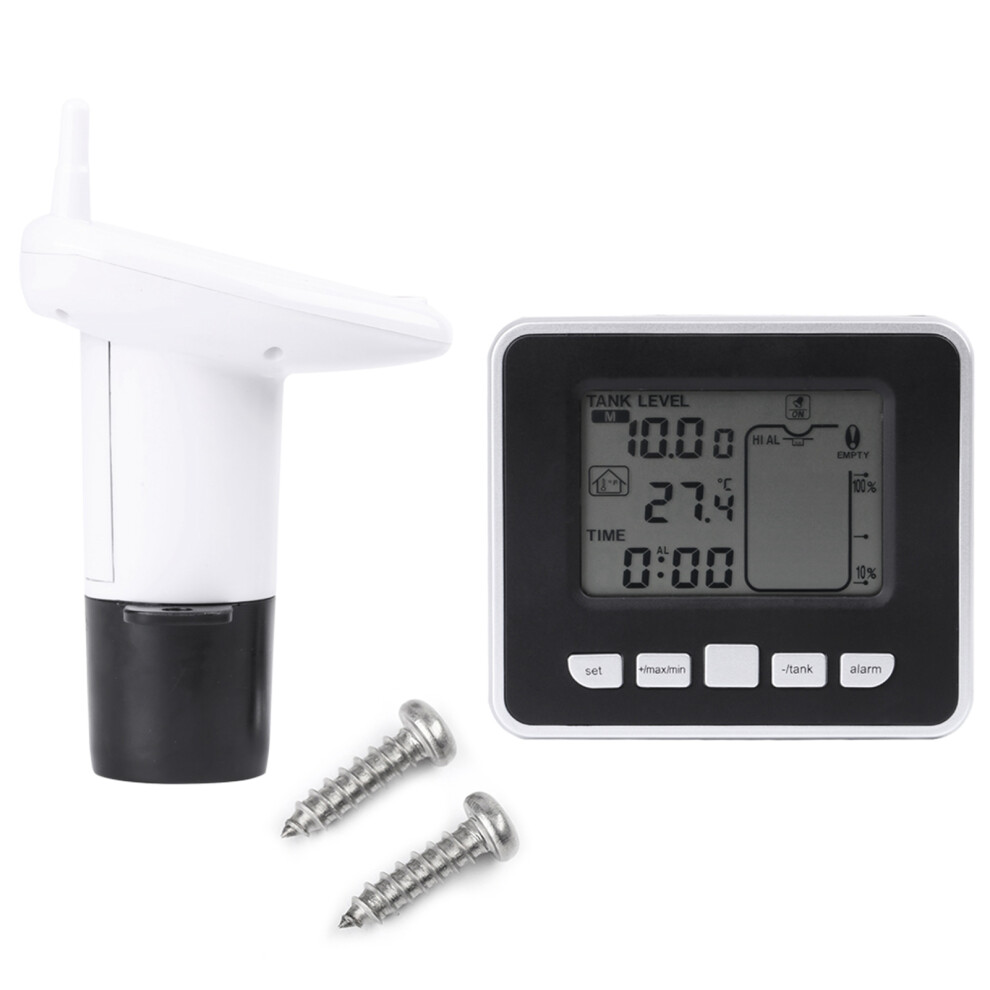 Ultrasonic Water Tank Depth Sensor With Temp Display 610830954314