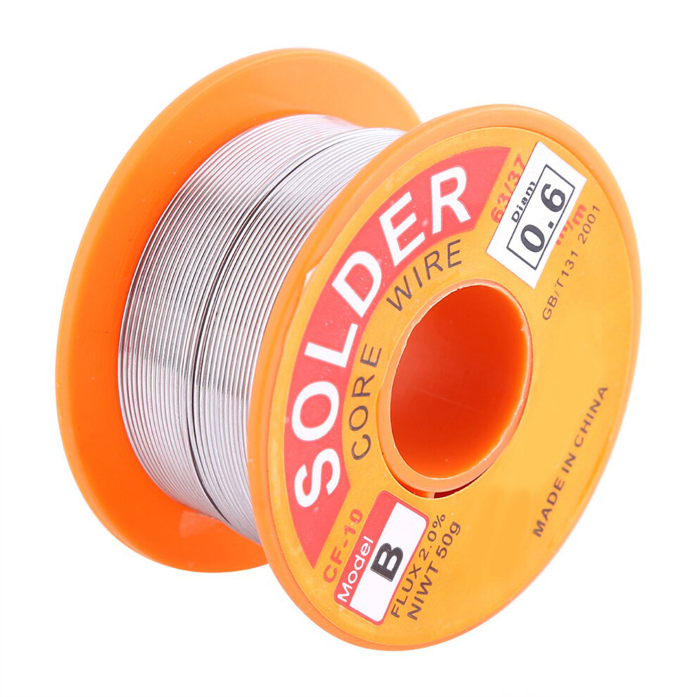 Rosin Core Solder Wire 63/37 2% Flux (0.6/0.8/1.0Mm 50G) 610830955069
