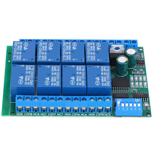 DC 12V 8-Kanal RS485 Relais-Modul programmierbar 1