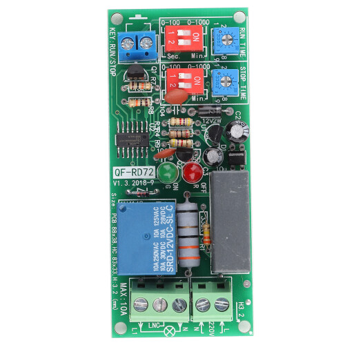 Einstellbares Zeitrelaismodul AC100V