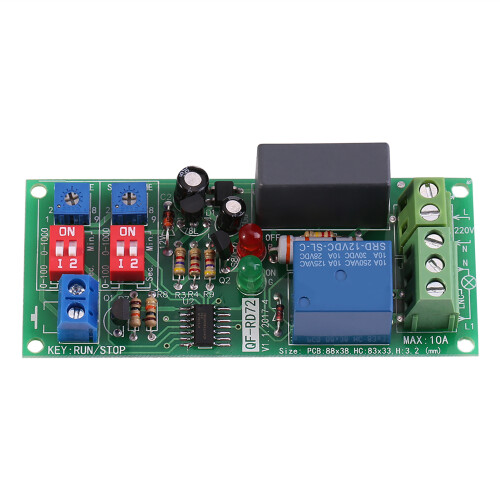 Einstellbares Zeitrelaismodul AC100V 1