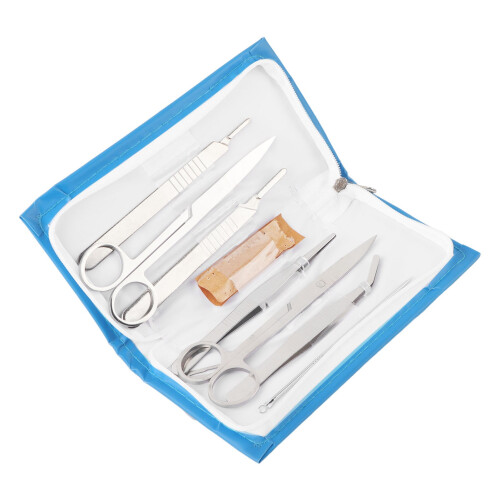 7pcs Stainless Steel Dissecting Kit Biology Lab Tools