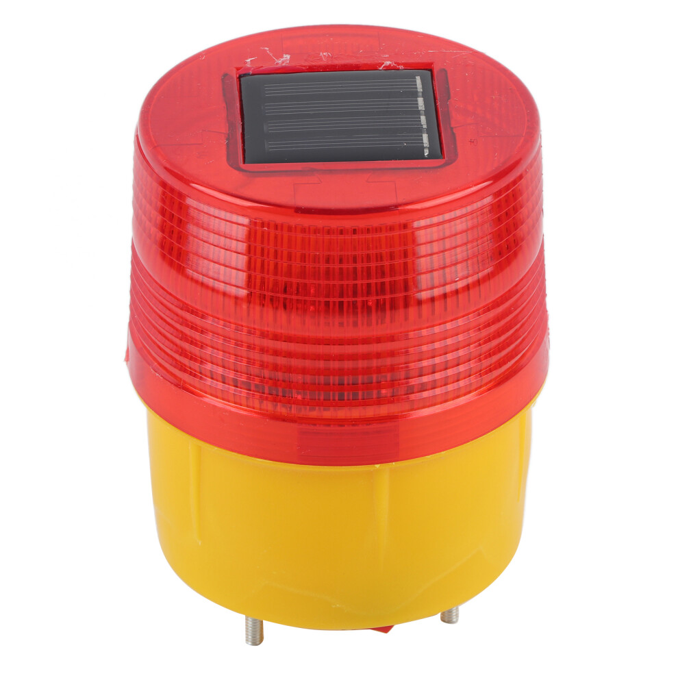1Pc Solar Led Emergency Flash Alarm Traffic Road Boat Light/Red 610830953423