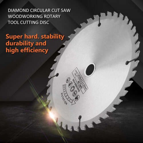 165mm x 20mm 40 Teeth Diamond Circular Saw Woodworking Disc 2