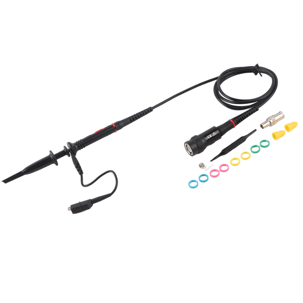 1Pc 200Mhz Oscilloscope Scope Test Probe Clip Bnc P2200 X10/X1 Black 610830953829