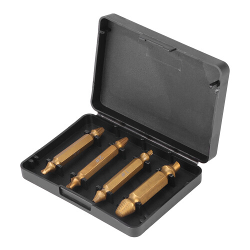 4x Doppelwandige Schraubenentferner-Bits