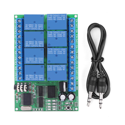 DC 12V 8CH DTMF Relais Telefon-Sprachdecoder Fernschalter