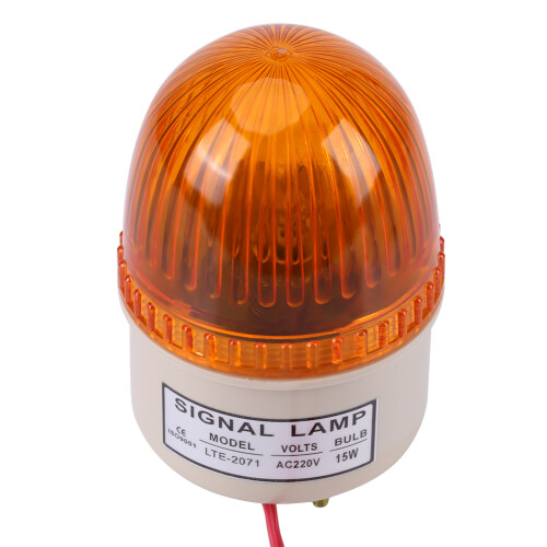 LED Blitzwarnlampe 220V 15W Gelb 2