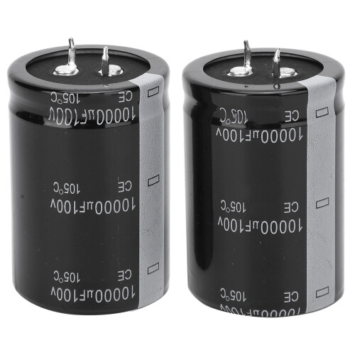 2pcs 10000uF 100V Electrolytic Capacitor 105 35X50mm