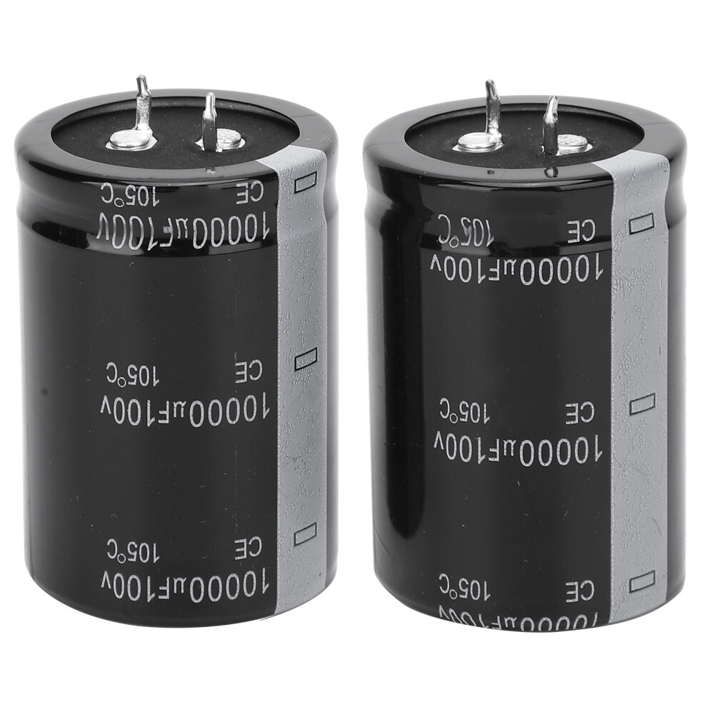 2Pcs 10000Uf 100V Electrolytic Capacitor 105 35X50mm 610830951788