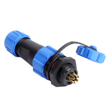 IP67 SP13 6Pin wasserdicht Kunststoff-Steckverbinder