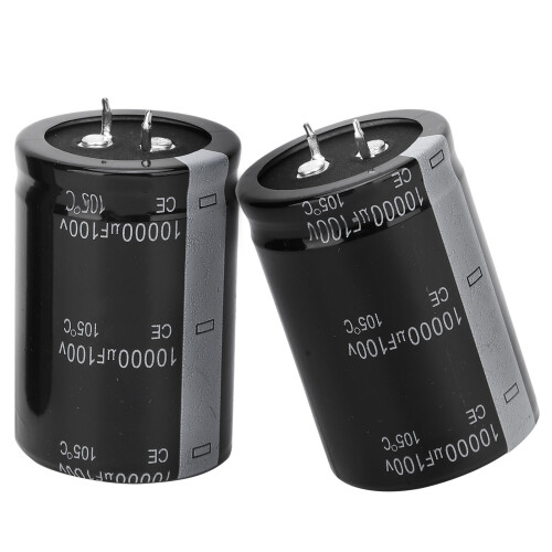 2pcs 10000uF 100V Electrolytic Capacitor 105 35X50mm 1