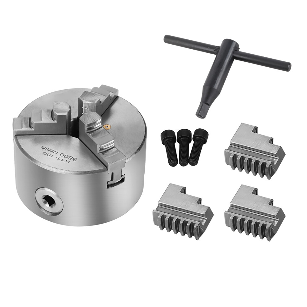 4In 3-Jaw Self Centering Lathe Chuck Extra Jaws 610830952549