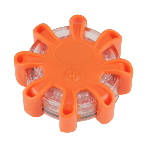 8LED Roadside Warning Flashing Safety Light for Car Boat Orange