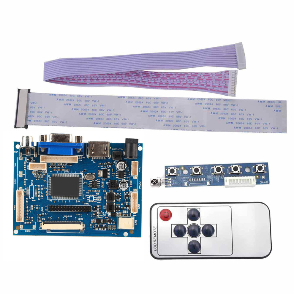 Hdmi Vga Av Lcd Controller Board At070tn92 50Pin 800X480 610830950927