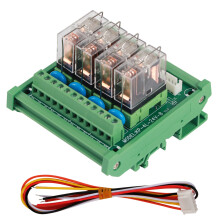 DC 12V Relais 4-Kanal 16A DIN-Schiene Interface-Modul