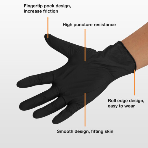 500x medizinische Einweg-Nitril-Handschuhe puderfrei 1