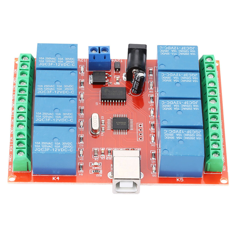 12V 8-Channel Usb Controller Switch Relay Module Pc Smart 610830948481