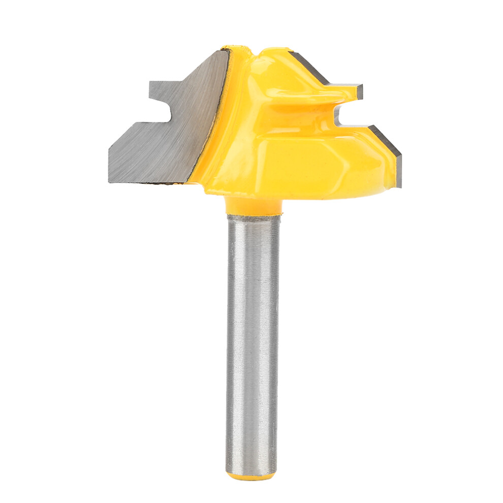 1Pcs 45 Shank Lock Miter Router Bit 1/4" Woodworking Tool 610830947996