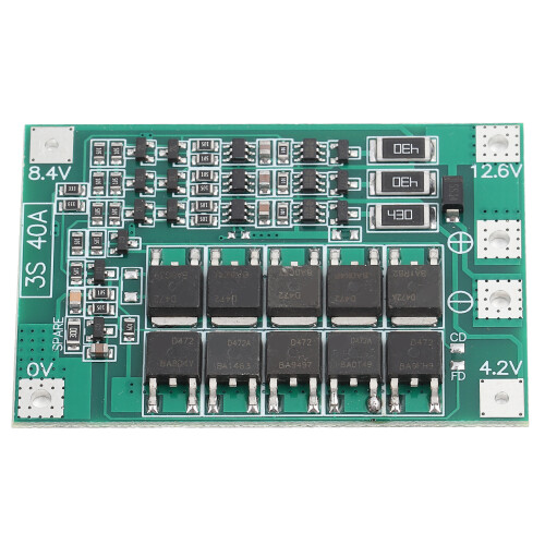 3S 12V 40A Lithium-BMS mit Ausgleichsladung