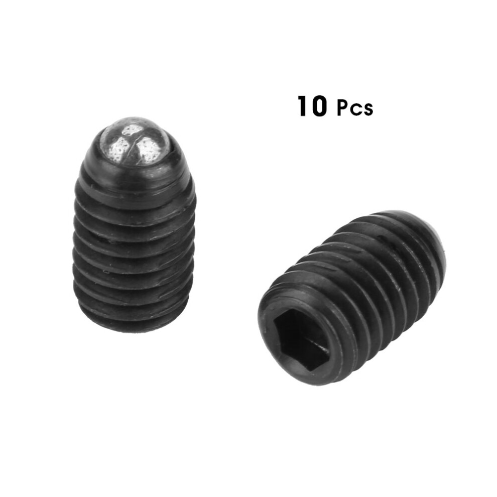 10Pcs M5 Screw Hex Socket Carbon Steel Spring Plungers (M5*8) 610830946197