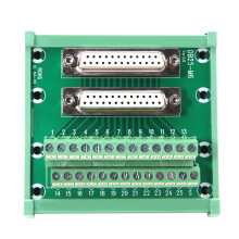DB25-M6 DIN Rail Mount Terminal Block Connector
