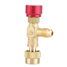 1/4''-5/16'' Brass Flow Control Valve for R410A Charging Hose