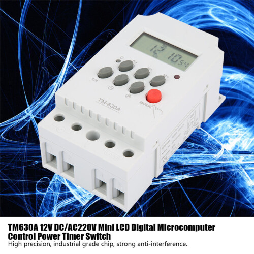 TM630A Mini LCD Digital Power Timer Switch 12V DC 2