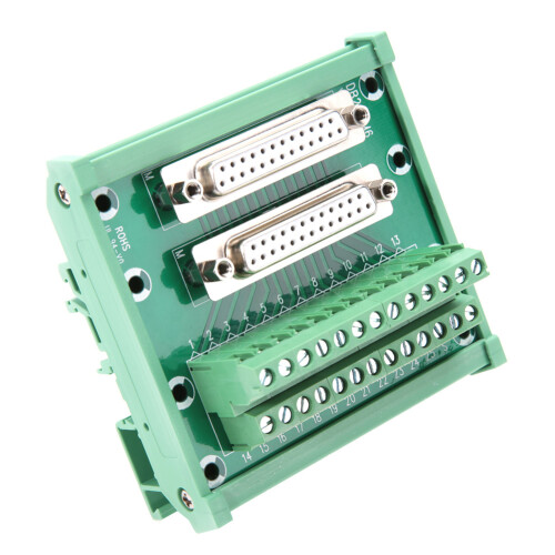 DB25-M6 DIN Rail Mount Terminal Block Connector 2