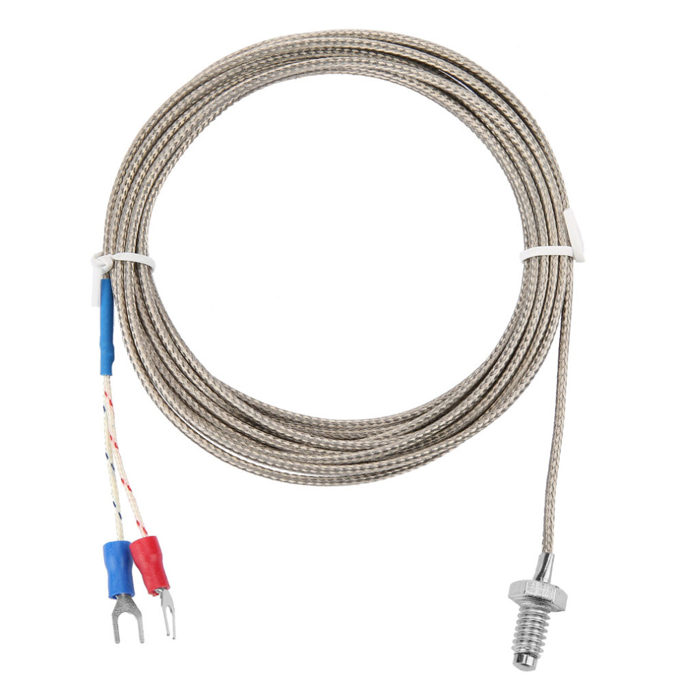 M6 BSW Screw Thread K Type Thermocouple Probe 3M Cable