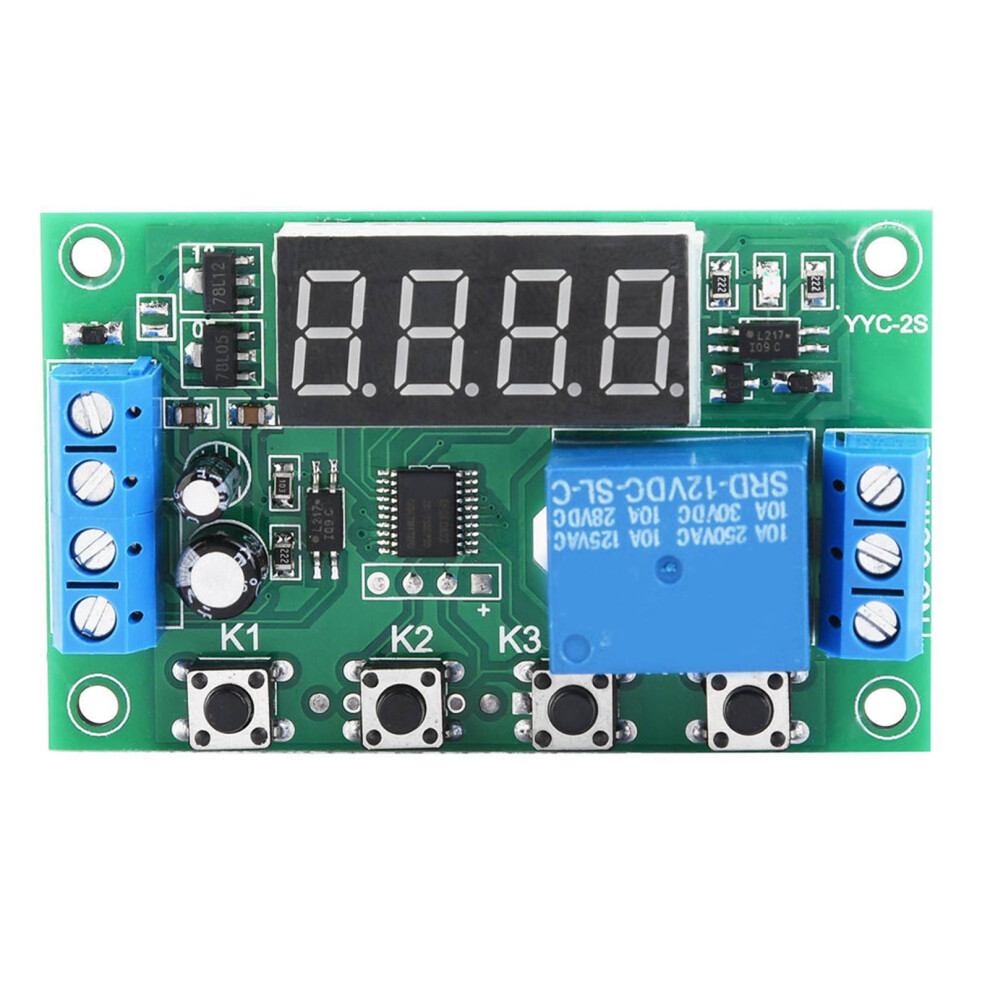 Led Display Adjustable Timer Relay Control Switch Module 12V 610830946975