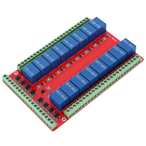 Isolated 16 Channel Relay Module DC 24V 2