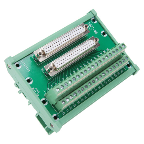 DB37-M6 DIN Rail Mount Terminal Block Connector 2
