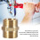 G1" Brass Pipe Fitting Hex Nipple Water Tube Connector 2
