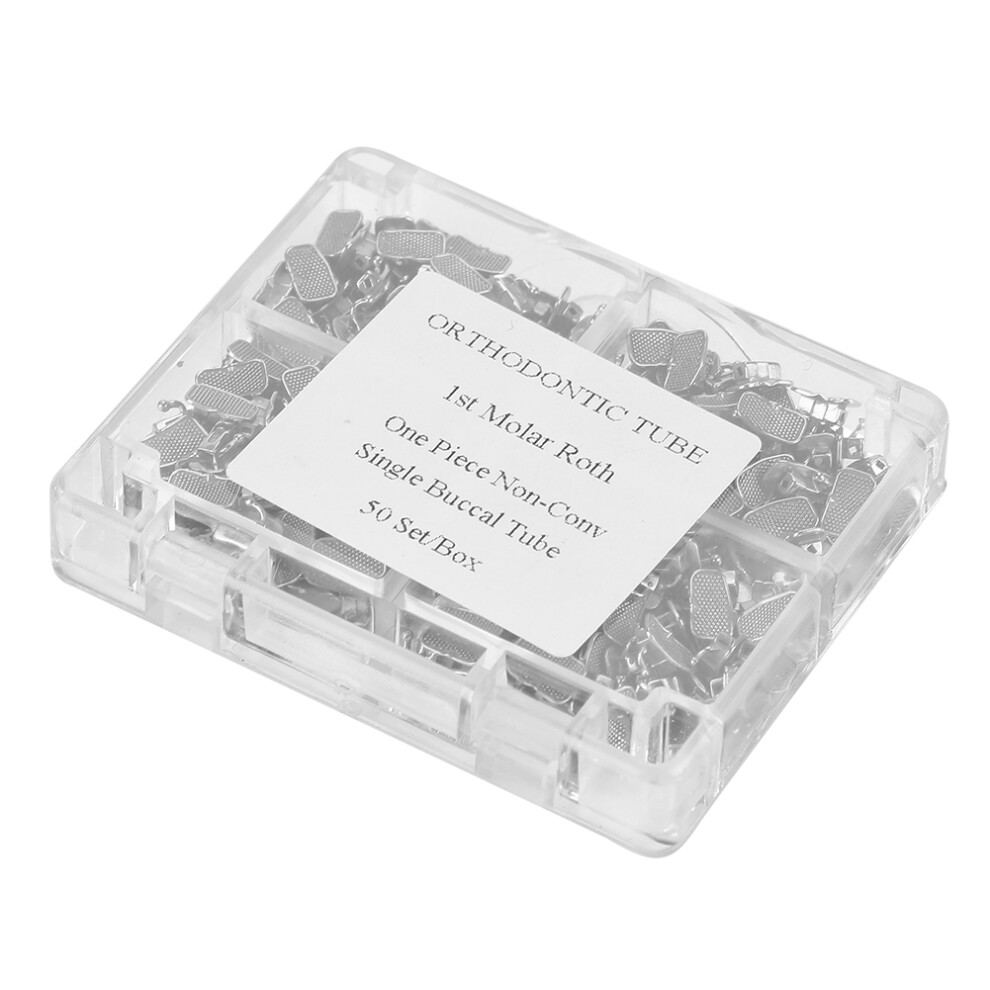 200Pcs Dental Orthodontic Tube 1st Molar Buccal Bondable Roth 022