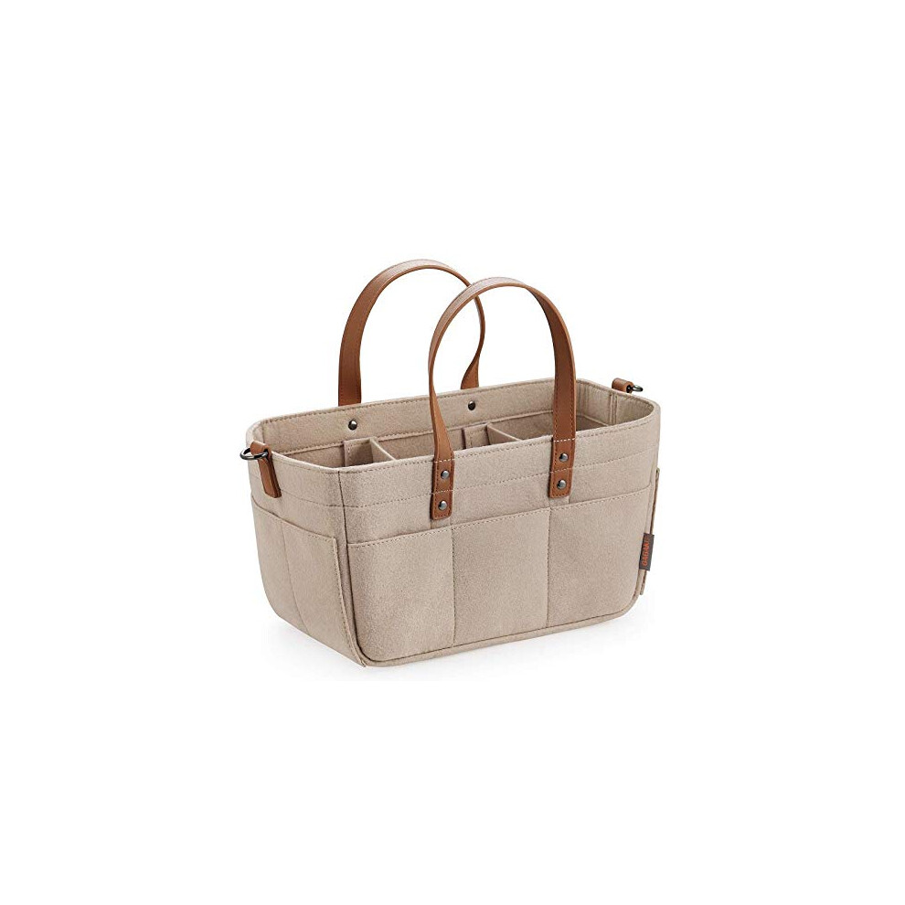 Baby Caddy Nappy Organiser Bag Storage Bin With Handles Changeable Compartments Nursery Organiser
