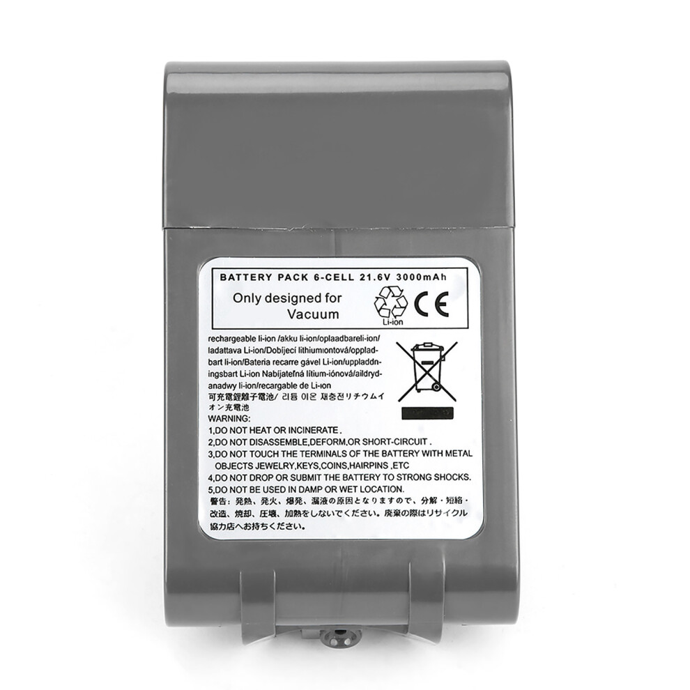 21.6V 20A Vacuum Cleaner Lithium Battery For Dc58 Dc62 3000Mah 610830945480