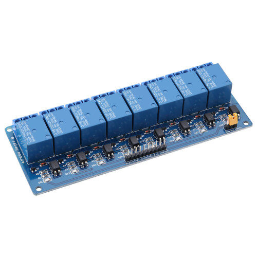 8 Channel Low Level Trigger Relay Module With Optocoupler 12V 2